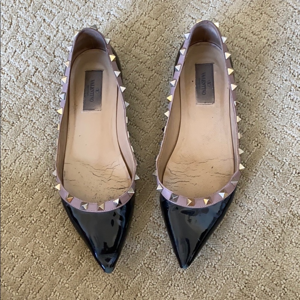 Valentino Garavani Rockstud Ballerina Flat